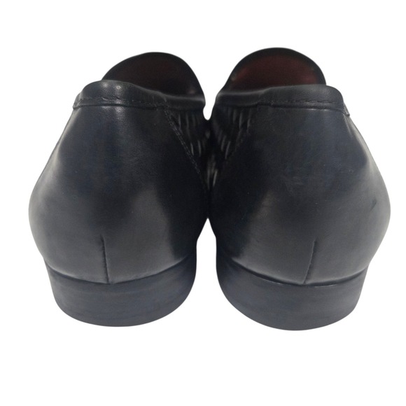 Allen Edmonds St. Lucia Loafers Mens 10.5 B Black Woven Leather Made in Italy - Picture 7 of 13